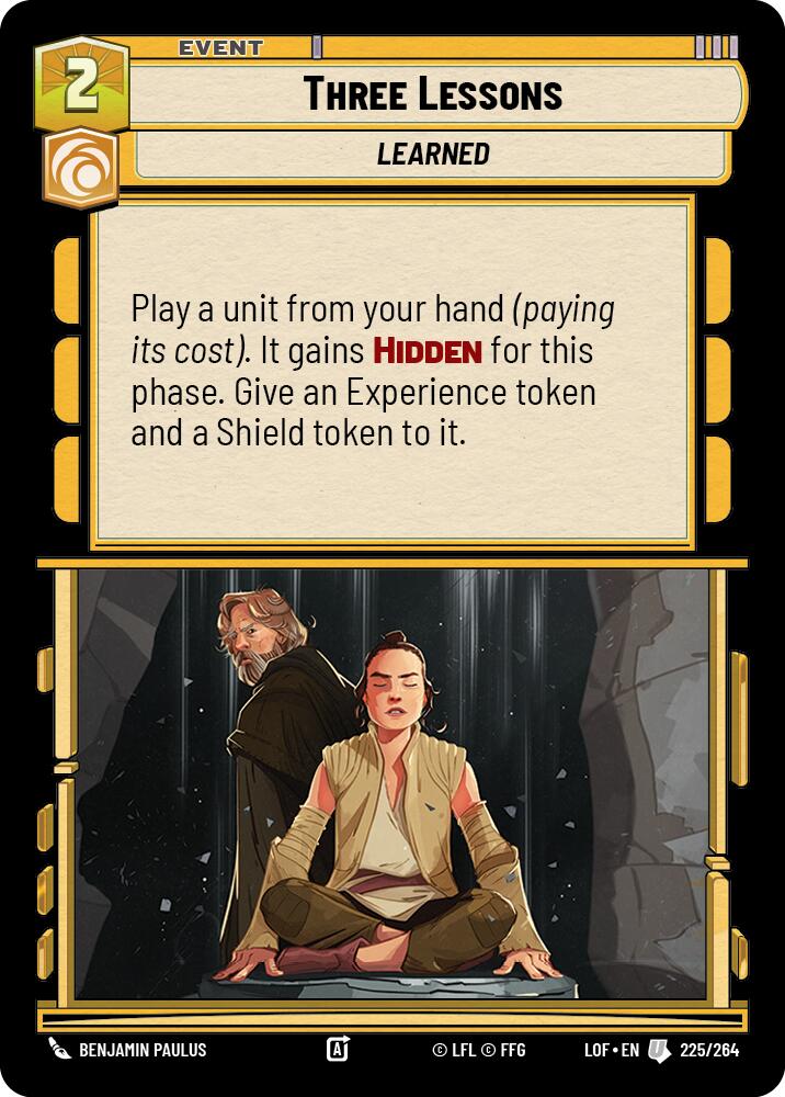 Three Lessons (225/264) (225/264) [Legends of the Force] | Galactic Gamez