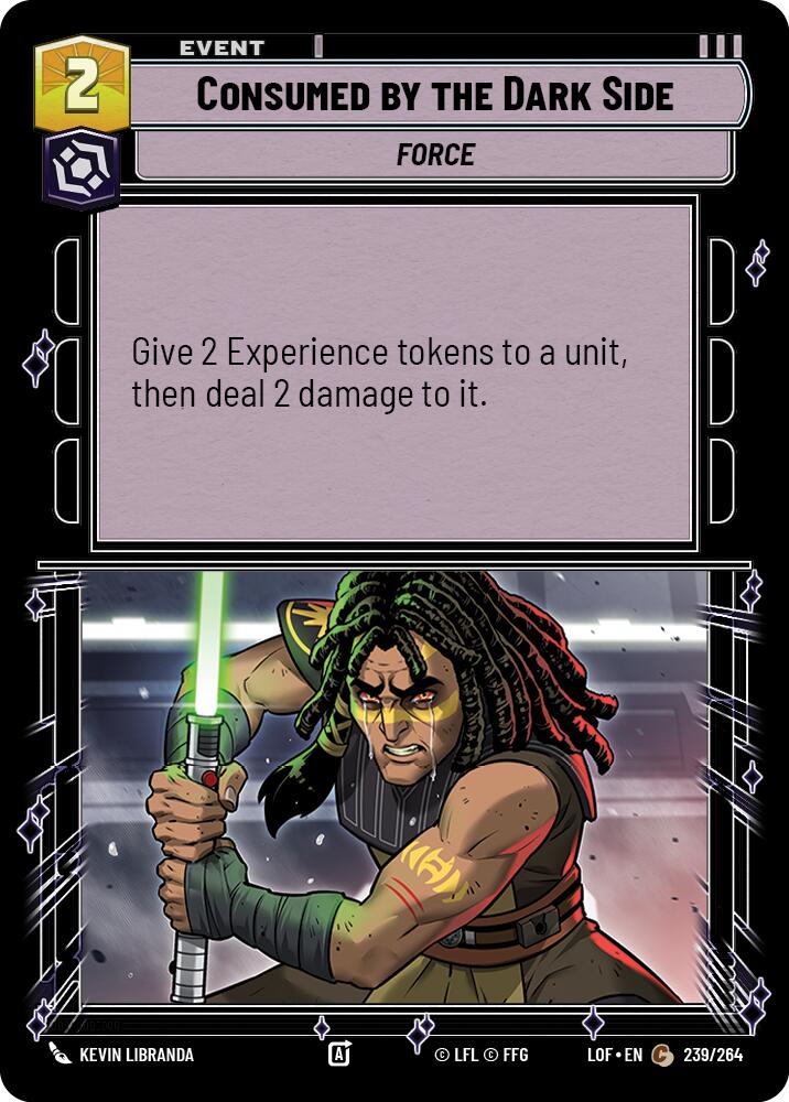 Consumed by the Dark Side (239/264) (239/264) [Legends of the Force] | Galactic Gamez