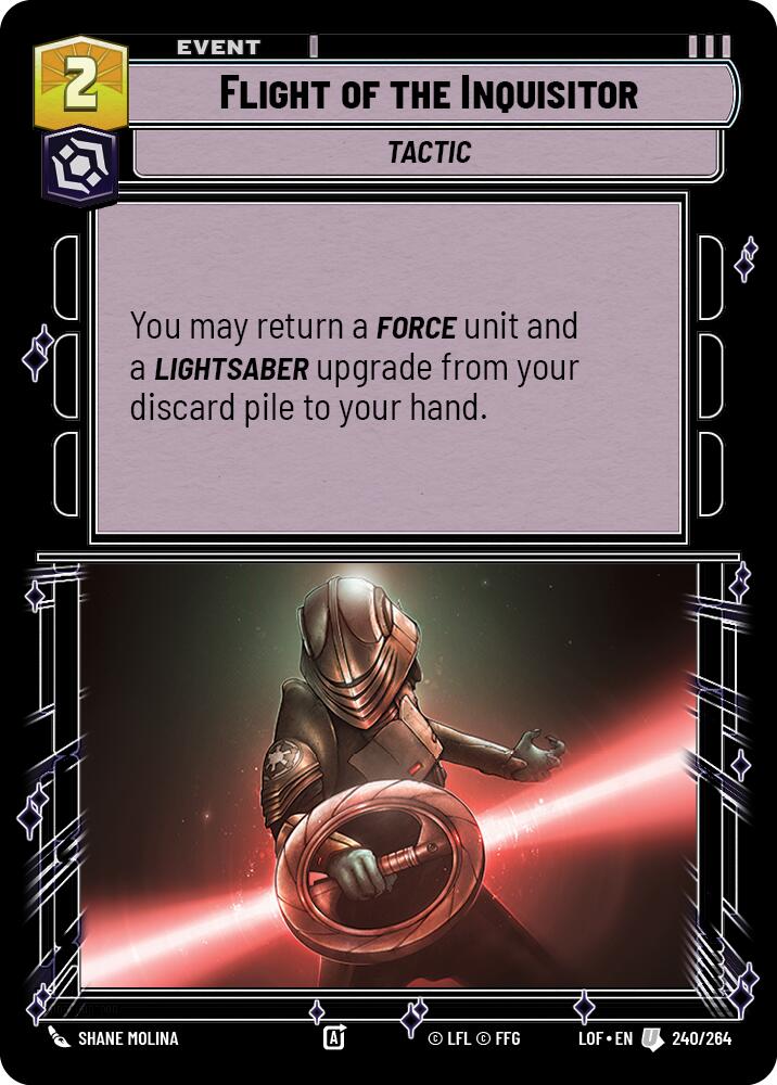 Flight of the Inquisitor (240/264) (240/264) [Legends of the Force] | Galactic Gamez