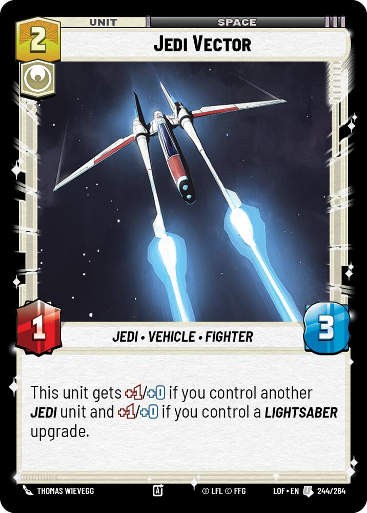 Jedi Vector (244/264) (244/264) [Legends of the Force] | Galactic Gamez