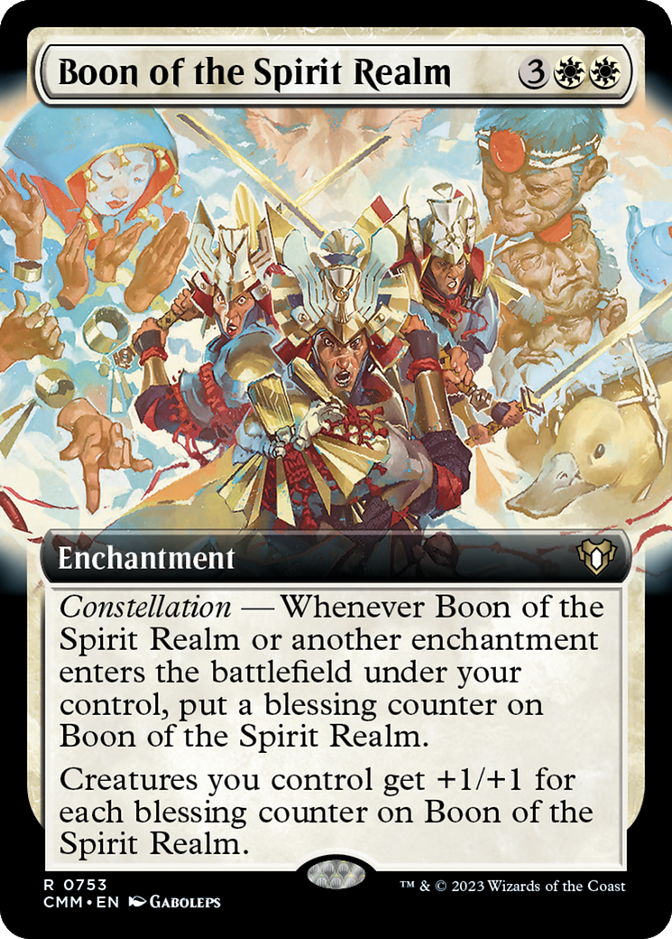 Boon of the Spirit Realm (Extended Art) [Commander Masters] | Galactic Gamez