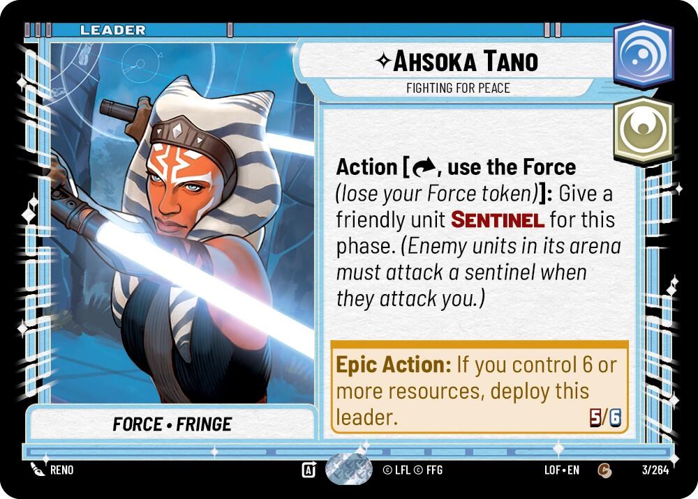 Ahsoka Tano - Fighting For Peace (003/264) (003/264) [Legends of the Force] | Galactic Gamez