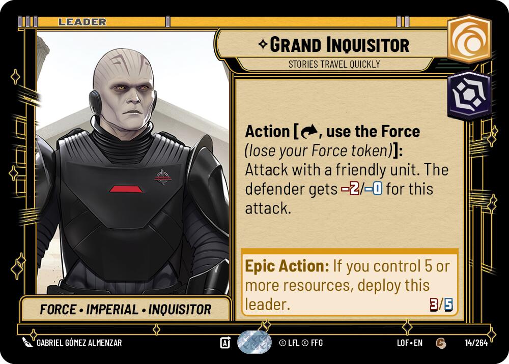 Grand Inquisitor - Stories Travel Quickly (014/264) (014/264) [Legends of the Force] | Galactic Gamez