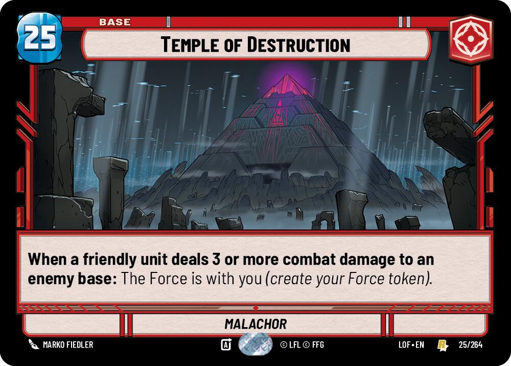 Temple of Destruction (025/264) (025/264) [Legends of the Force] | Galactic Gamez