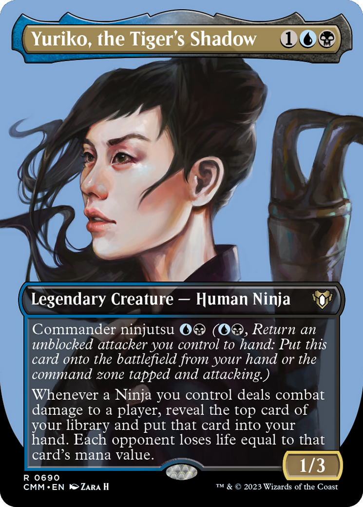 Yuriko, the Tiger's Shadow (Borderless Profile) [Commander Masters] | Galactic Gamez