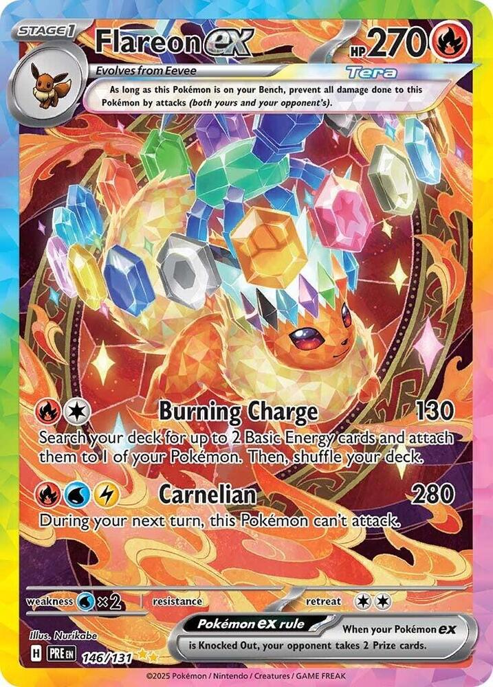 Flareon ex (146/131) [Scarlet & Violet: Prismatic Evolutions] | Galactic Gamez