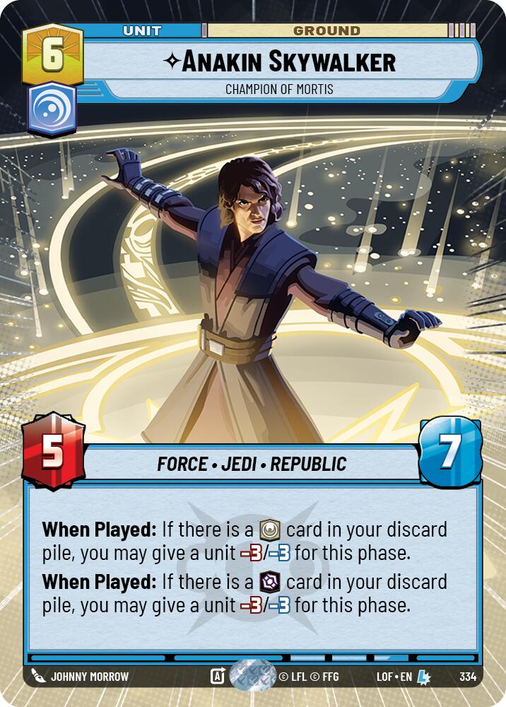 Anakin Skywalker - Champion of Mortis (334) (Hyperspace) (334) [Legends of the Force] | Galactic Gamez