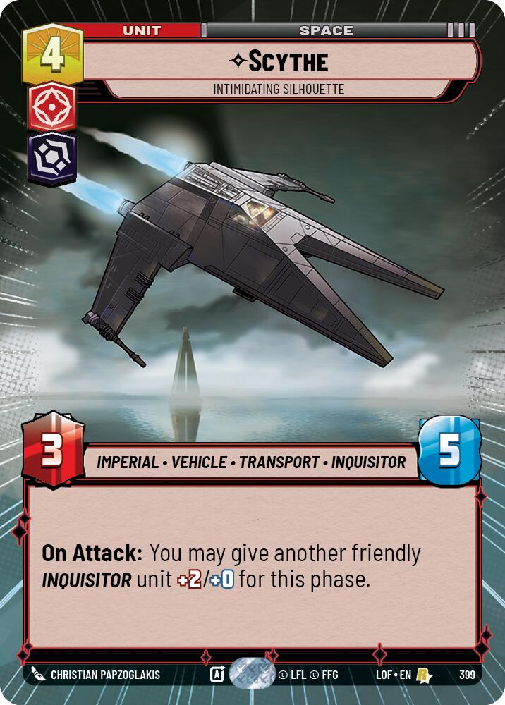 Scythe - Intimidating Silhouette (399) (Hyperspace) (399) [Legends of the Force] | Galactic Gamez