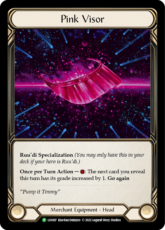 Pink Visor [LSS007] (Promo)  Cold Foil | Galactic Gamez