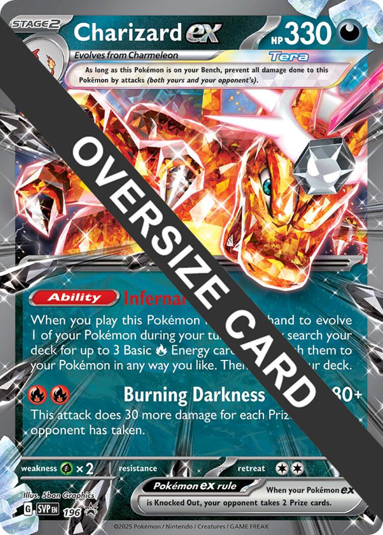 Charizard EX (196) (Jumbo Card) [Scarlet & Violet: Black Star Promos] | Galactic Gamez
