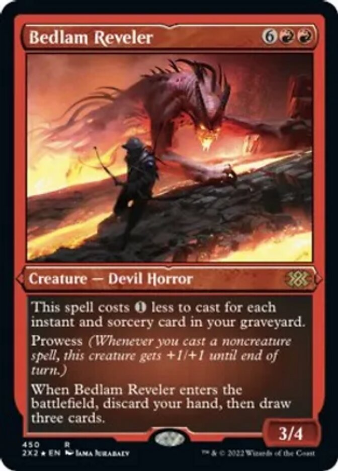 Bedlam Reveler (Foil Etched) [Double Masters 2022] | Galactic Gamez