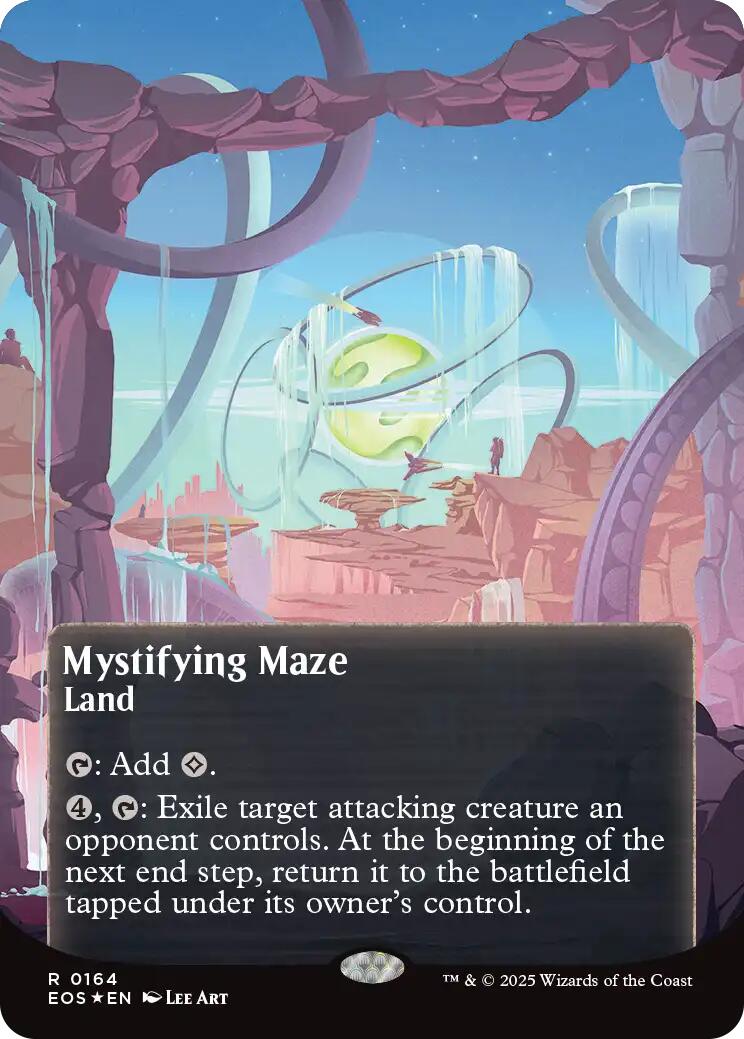 Mystifying Maze (0164) (Borderless) (Galaxy Foil) [Edge of Eternities: Stellar Sights] | Galactic Gamez