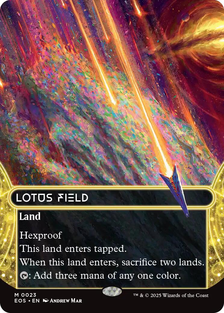 Lotus Field (0023) (Borderless) [Edge of Eternities: Stellar Sights] | Galactic Gamez