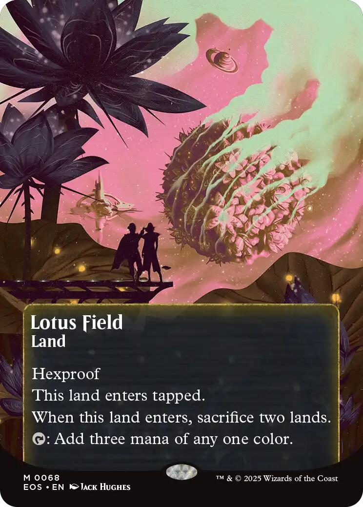 Lotus Field (0068) (Borderless) [Edge of Eternities: Stellar Sights] | Galactic Gamez