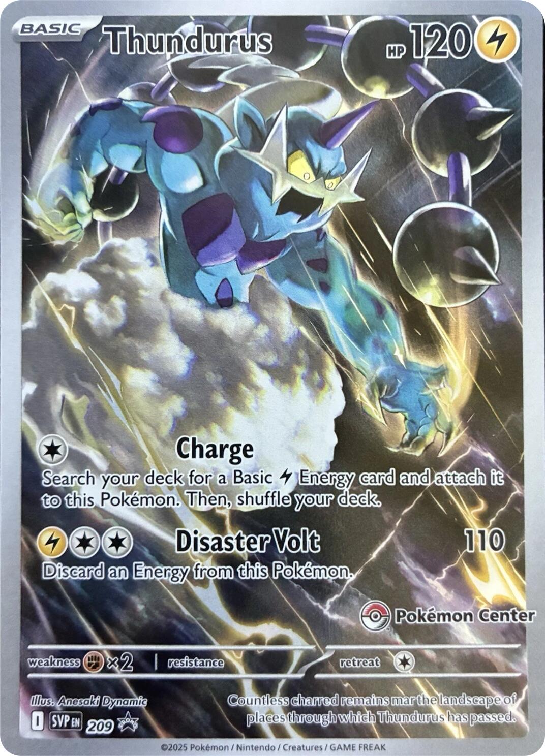 Thundurus (209) (Pokemon Center Exclusive) [Scarlet & Violet: Black Star Promos] | Galactic Gamez
