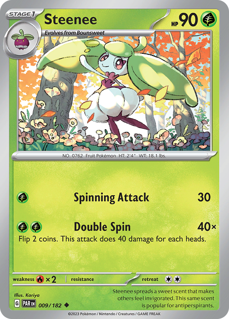 Steenee (009/182) [Scarlet & Violet: Paradox Rift] | Galactic Gamez