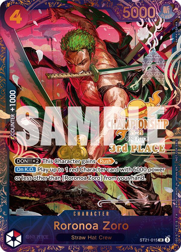 Roronoa Zoro (CS 25-26 3rd Place) [One Piece Promotion Cards] | Galactic Gamez