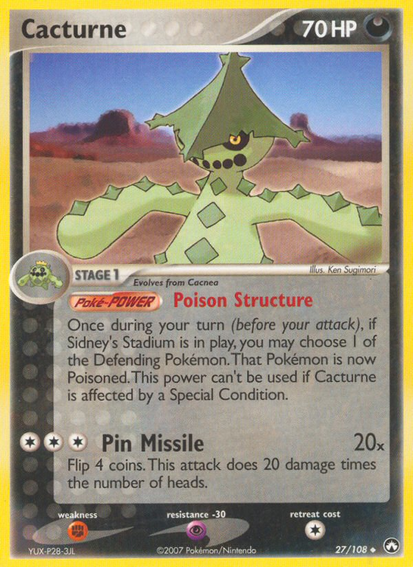 Cacturne (27/108) [EX: Power Keepers] | Galactic Gamez