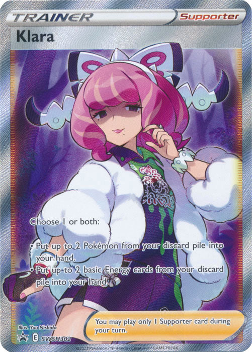 Klara (SWSH302) (Full Art) [Sword & Shield: Black Star Promos] | Galactic Gamez