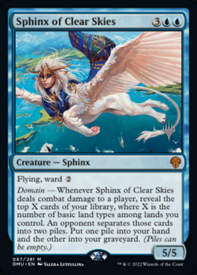 Sphinx of Clear Skies (Promo Pack) [Dominaria United Promos] | Galactic Gamez