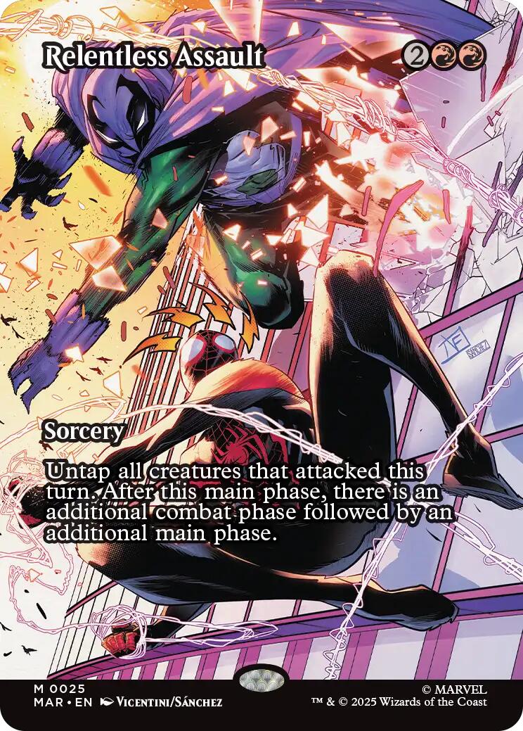 Relentless Assault (Borderless) [Marvel Universe: Eternal-Legal] | Galactic Gamez