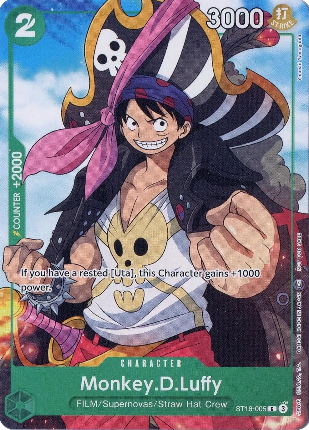 Monkey.D.Luffy (Welcome Pack Vol. 2) [One Piece Promotion Cards] | Galactic Gamez