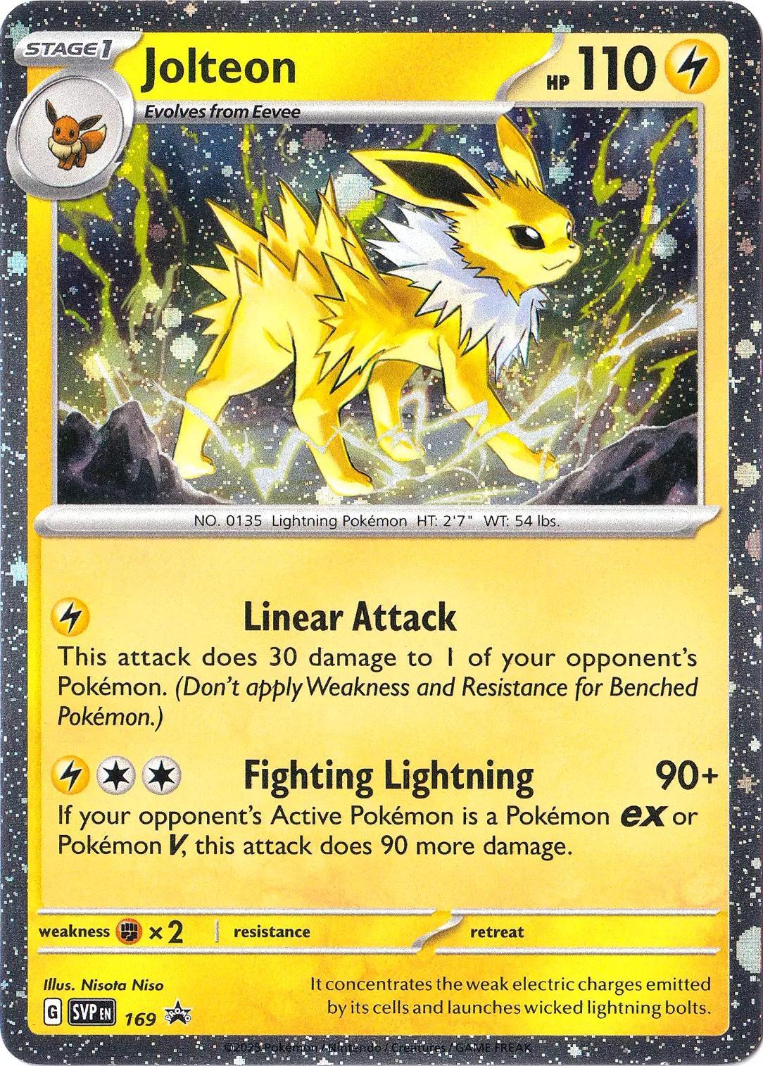 Jolteon (169) (Cosmos Holo) [Scarlet & Violet: Black Star Promos] | Galactic Gamez
