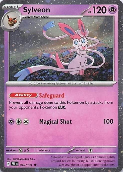 Sylveon (040/131) (Cosmos Holo) [Miscellaneous Cards] | Galactic Gamez