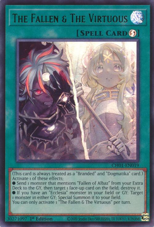 The Fallen & The Virtuous [CH01-EN019] Ultra Rare | Galactic Gamez