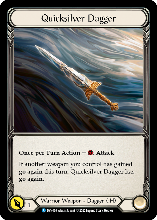 Quicksilver Dagger [DYN069] (Dynasty)  Cold Foil | Galactic Gamez