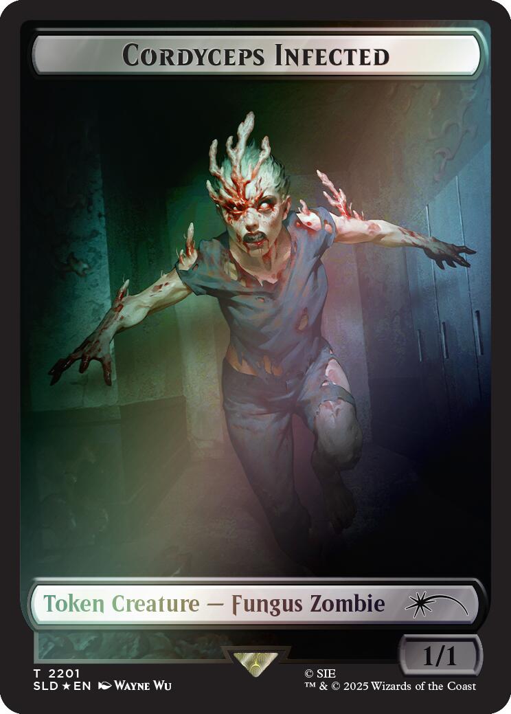 Cordyceps Infected Token (2201) (Rainbow Foil) [Secret Lair Drop Series] | Galactic Gamez