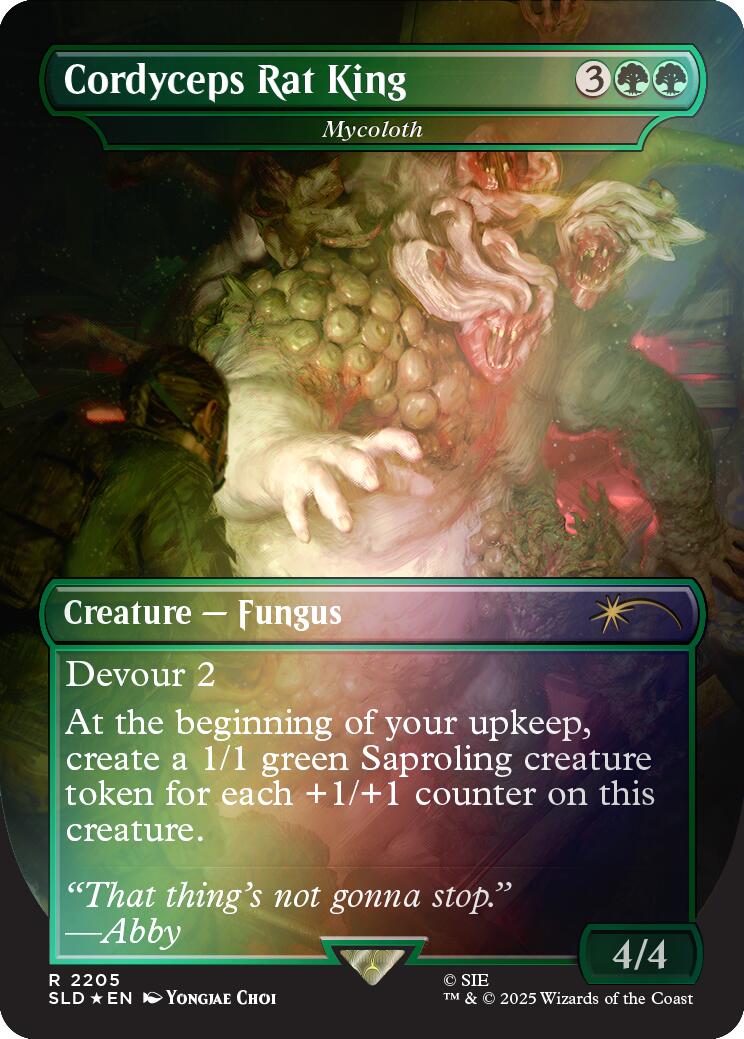 Cordyceps Rat King - Mycoloth (Rainbow Foil) [Secret Lair Drop Series] | Galactic Gamez