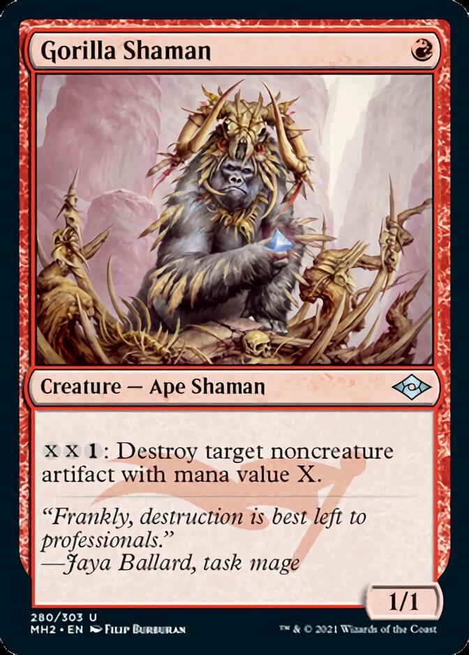 Gorilla Shaman (Foil Etched) [Modern Horizons 2] | Galactic Gamez