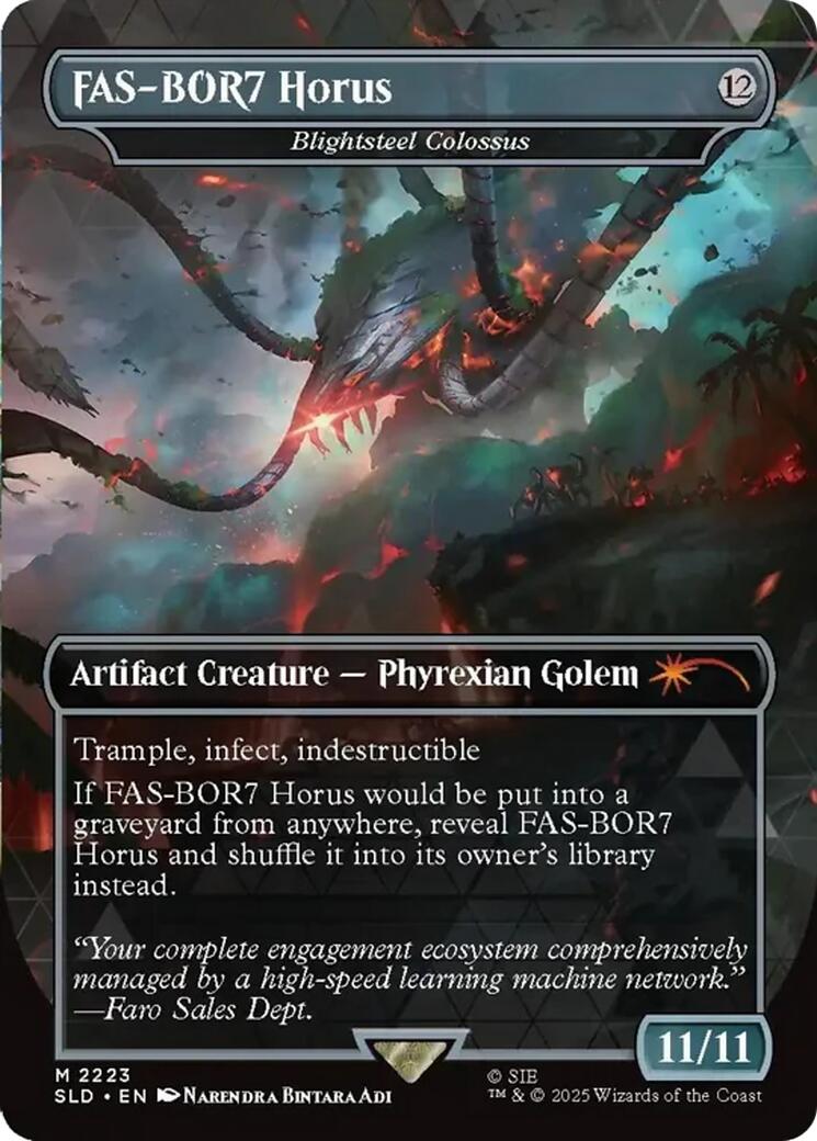 FAS-BOR7 Horus - Blightsteel Colossus [Secret Lair Drop Series] | Galactic Gamez