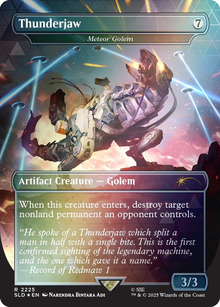 Thunderjaw - Meteor Golem (Rainbow Foil) [Secret Lair Drop Series] | Galactic Gamez