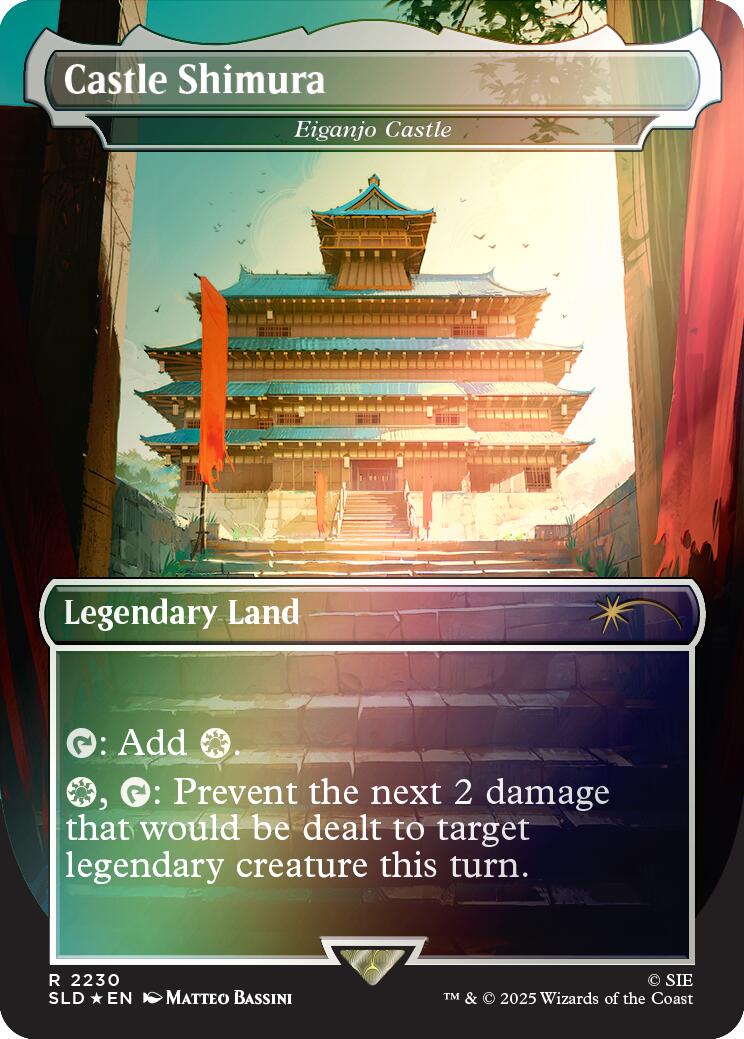 Castle Shimura - Eiganjo Castle (Rainbow Foil) [Secret Lair Drop Series] | Galactic Gamez