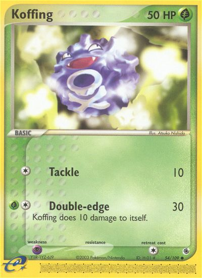 Koffing (54/109) [EX: Ruby & Sapphire] | Galactic Gamez