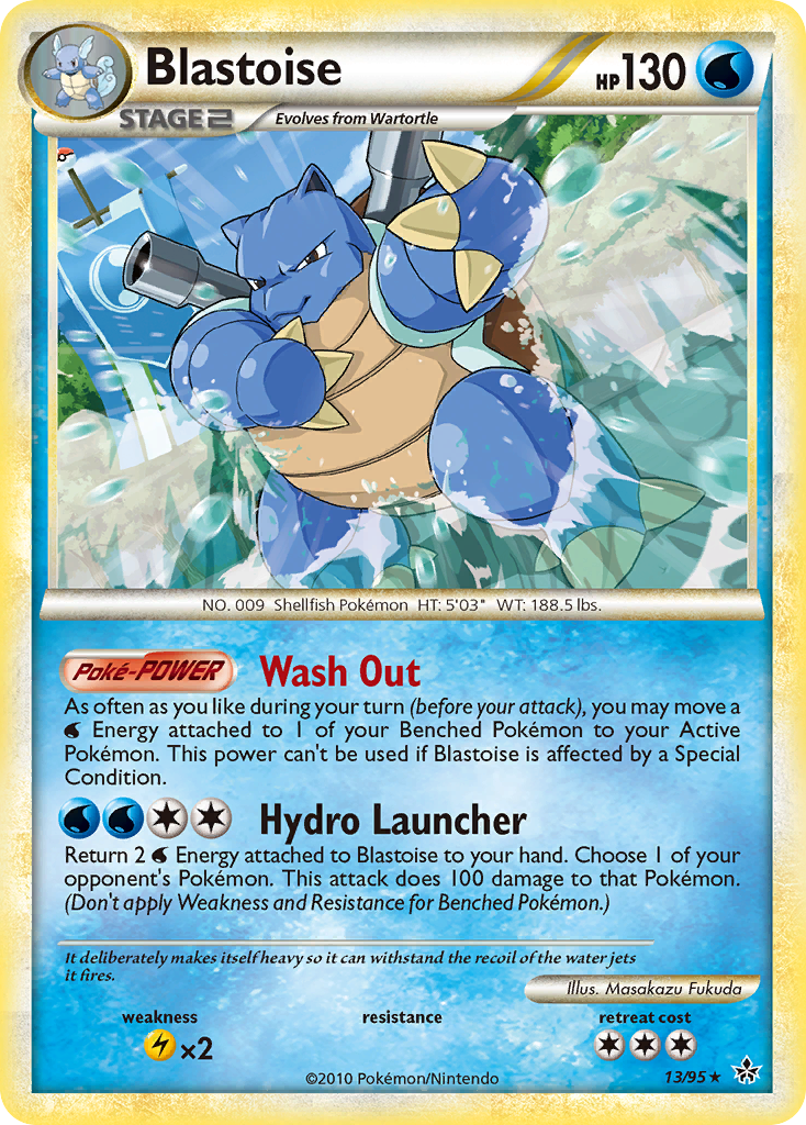 Blastoise (13/95) [HeartGold & SoulSilver: Unleashed] | Galactic Gamez