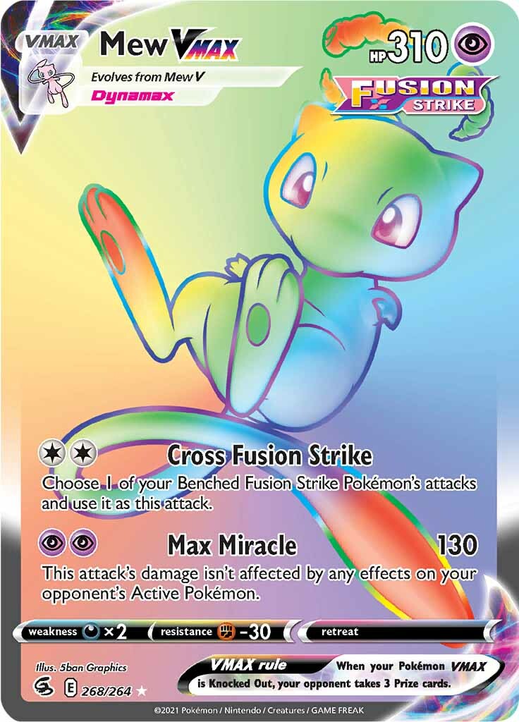 Mew VMAX (268/264) [Sword & Shield: Fusion Strike] | Galactic Gamez