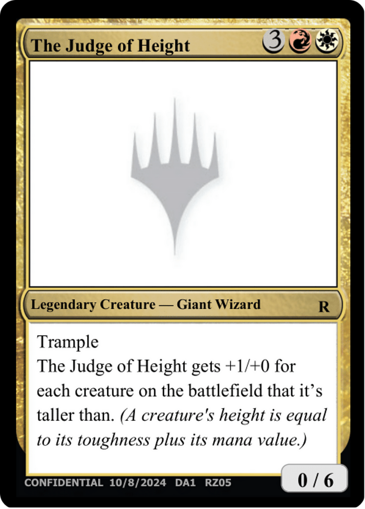 The Judge of Height [Unknown Event] | Galactic Gamez