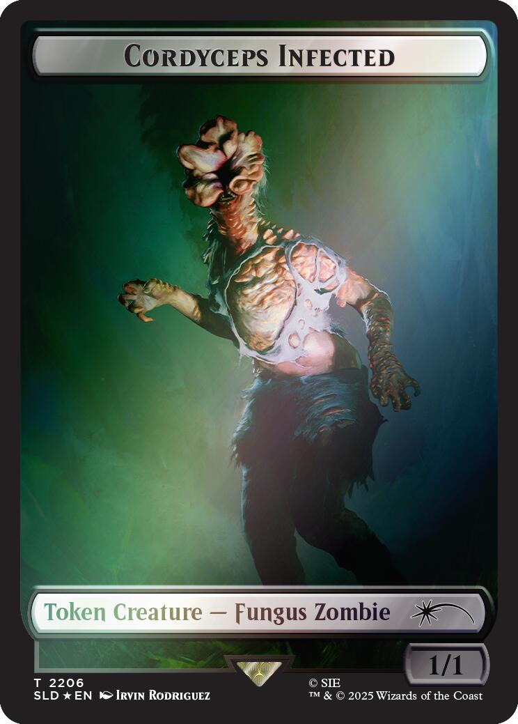 Cordyceps Infected Token (2206) (Rainbow Foil) [Secret Lair Drop Series] | Galactic Gamez
