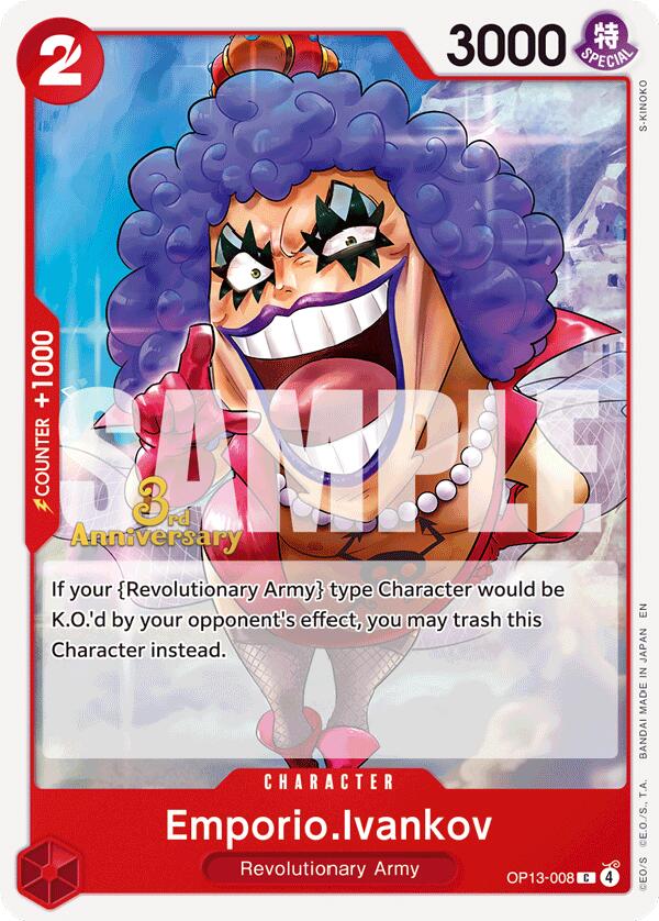 Emporio.Ivankov [Carrying On His Will: 3rd Anniversary Tournament Cards] | Galactic Gamez