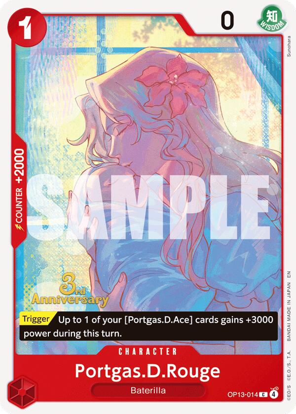 Portgas.D.Rouge [Carrying On His Will: 3rd Anniversary Tournament Cards] | Galactic Gamez