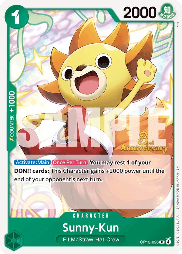 Sunny-Kun [Carrying On His Will: 3rd Anniversary Tournament Cards] | Galactic Gamez