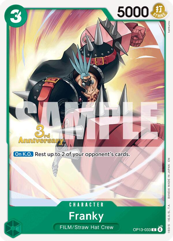 Franky [Carrying On His Will: 3rd Anniversary Tournament Cards] | Galactic Gamez