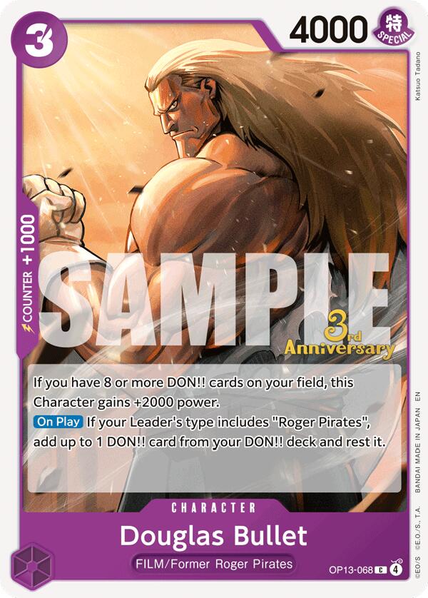 Douglas Bullet [Carrying On His Will: 3rd Anniversary Tournament Cards] | Galactic Gamez