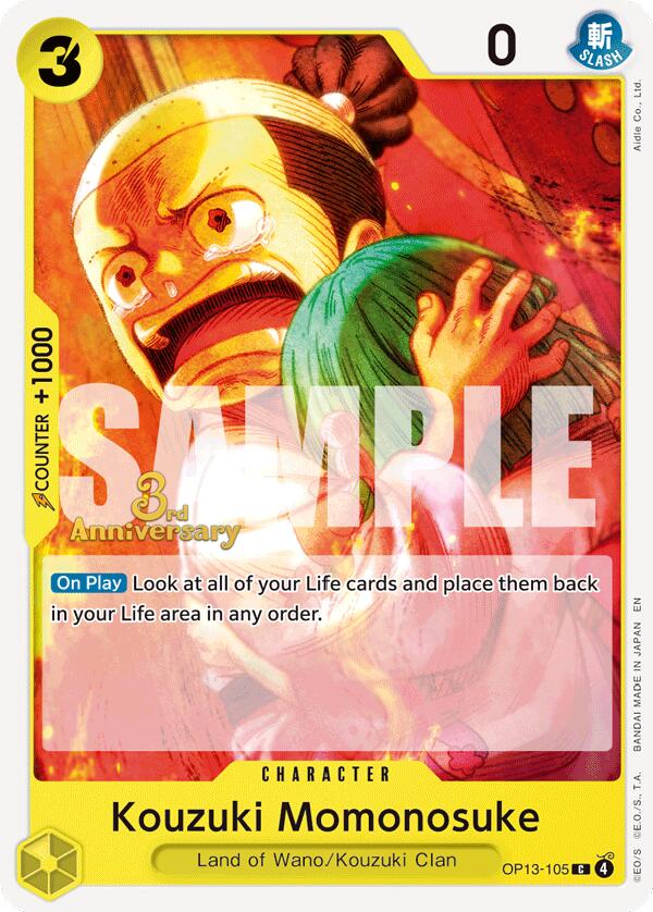 Kouzuki Momonosuke [Carrying On His Will: 3rd Anniversary Tournament Cards] | Galactic Gamez