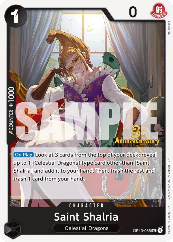Saint Shalria [Carrying On His Will: 3rd Anniversary Tournament Cards] | Galactic Gamez