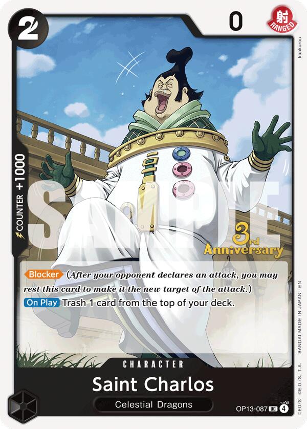 Saint Charlos [Carrying On His Will: 3rd Anniversary Tournament Cards] | Galactic Gamez
