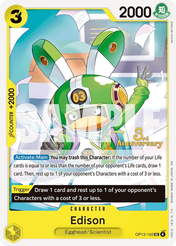 Edison [Carrying On His Will: 3rd Anniversary Tournament Cards] | Galactic Gamez